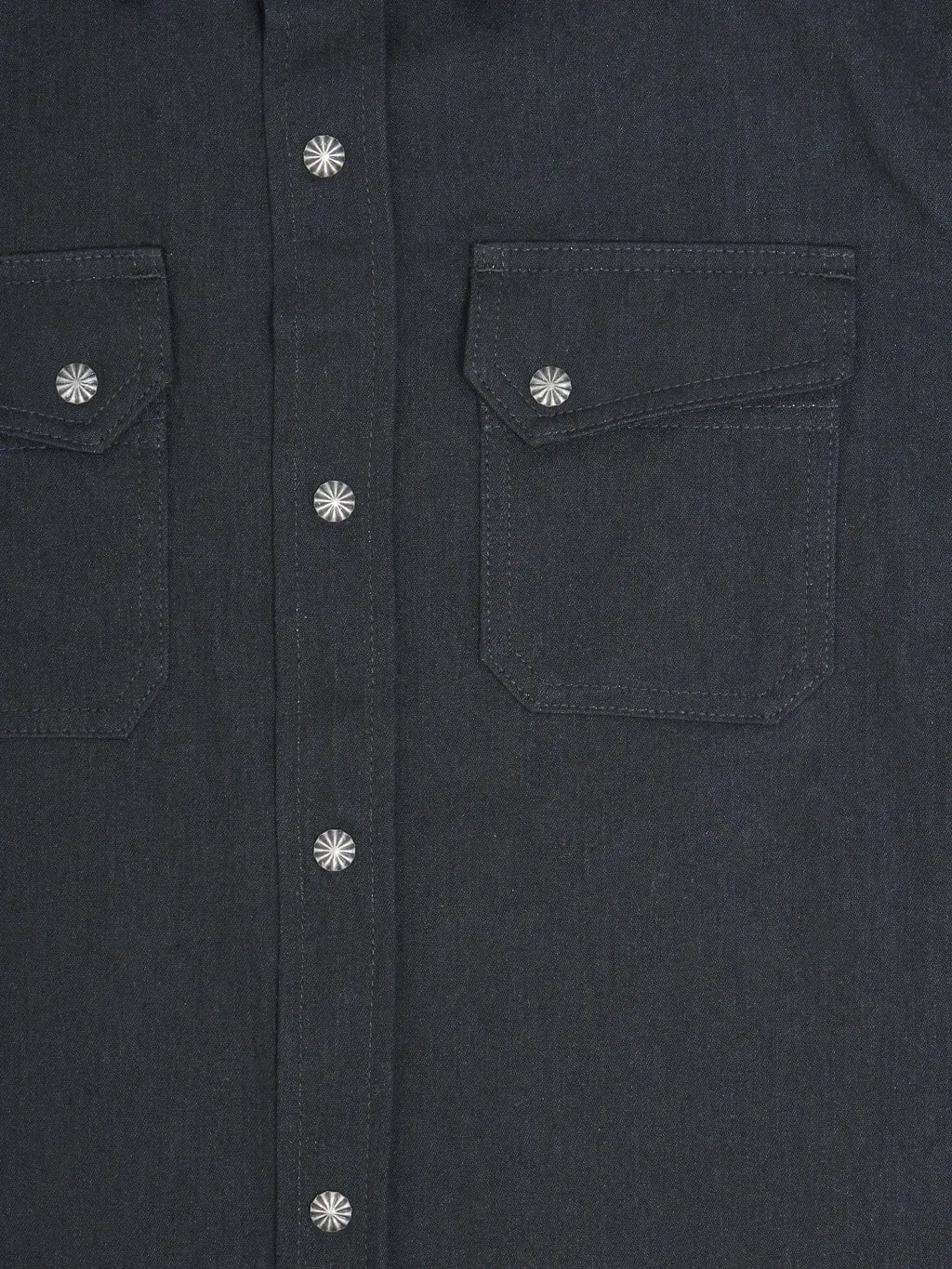 3sixteen Crosscut Western Black Denim Shirt