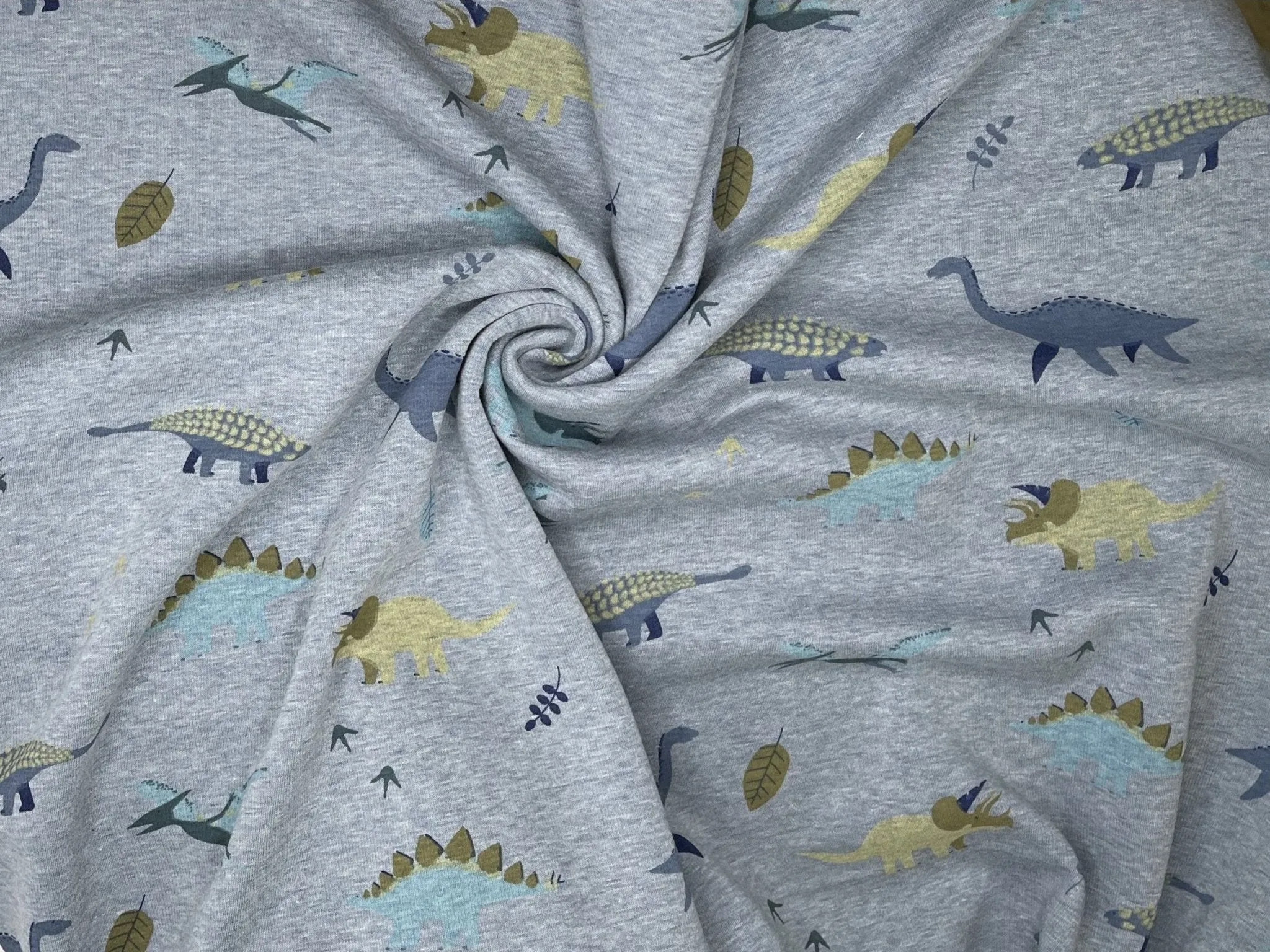 Alpine Fleece Dinosaur Print  Fabric