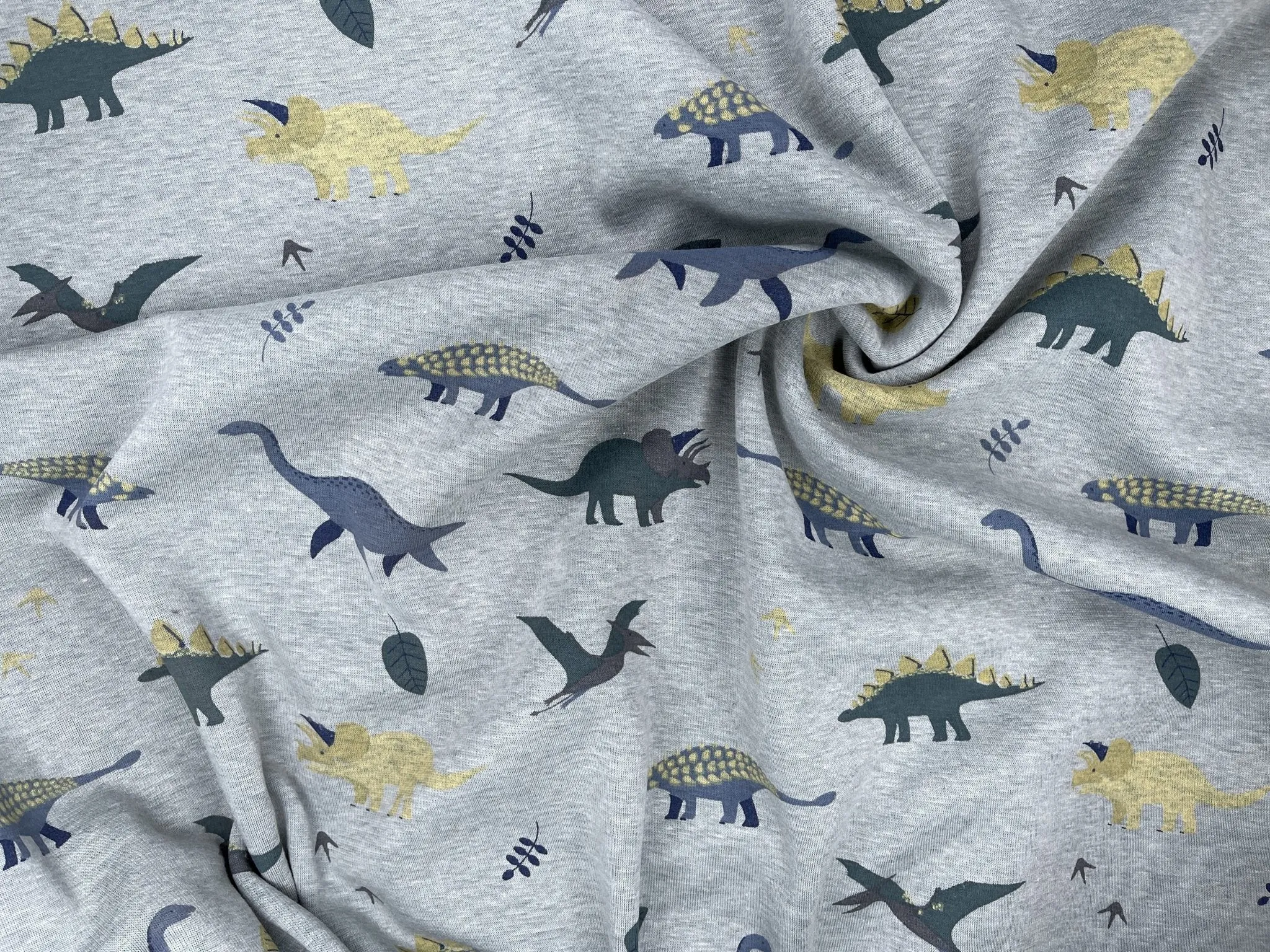 Alpine Fleece Dinosaur Print  Fabric