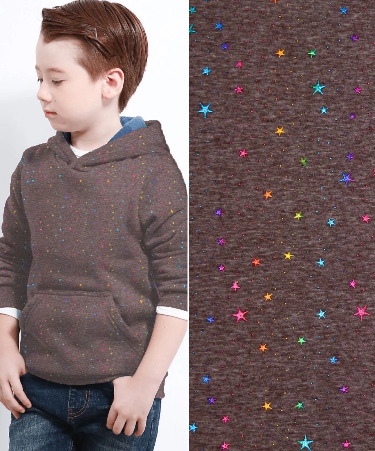 Alpine Fleece with Star Dew Drops Fabric- 18490