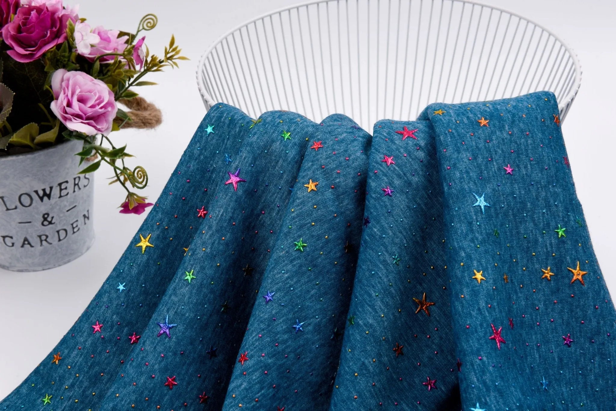 Alpine Fleece with Star Dew Drops Fabric- 18490