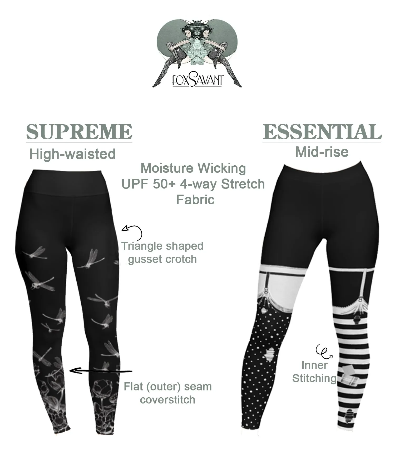 Black Sweetheart Leggings by fox savant