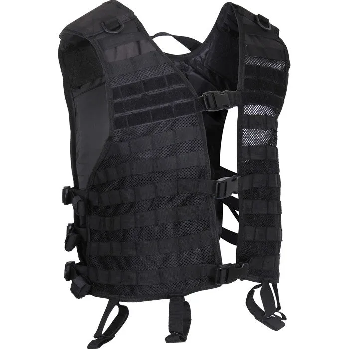 Black - Tactical Lightweight MOLLE Utility Vest