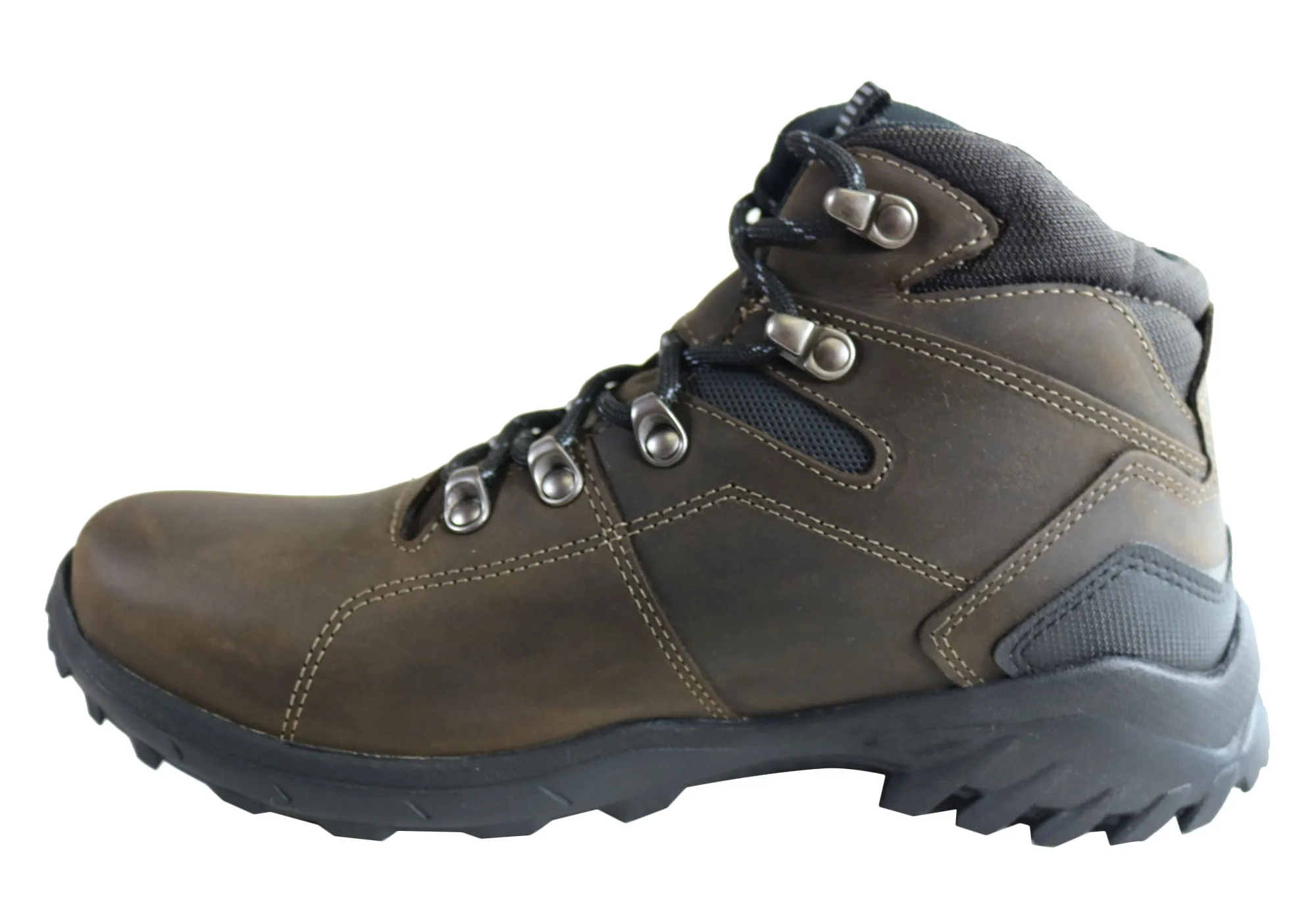 Bradok Raptor Mens Comfortable Leather Hiking Boots Made In Brazil