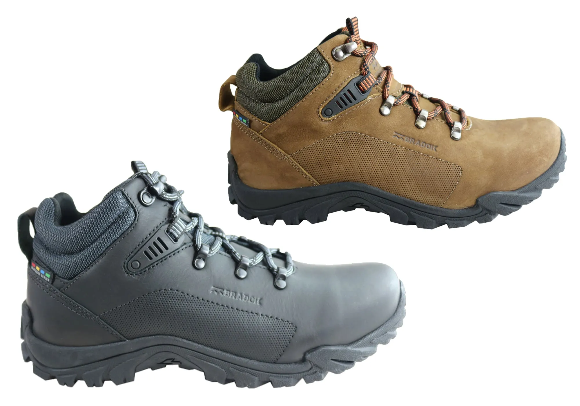 Bradok Zion M Mens Comfortable Leather Hiking Boots Made In Brazil