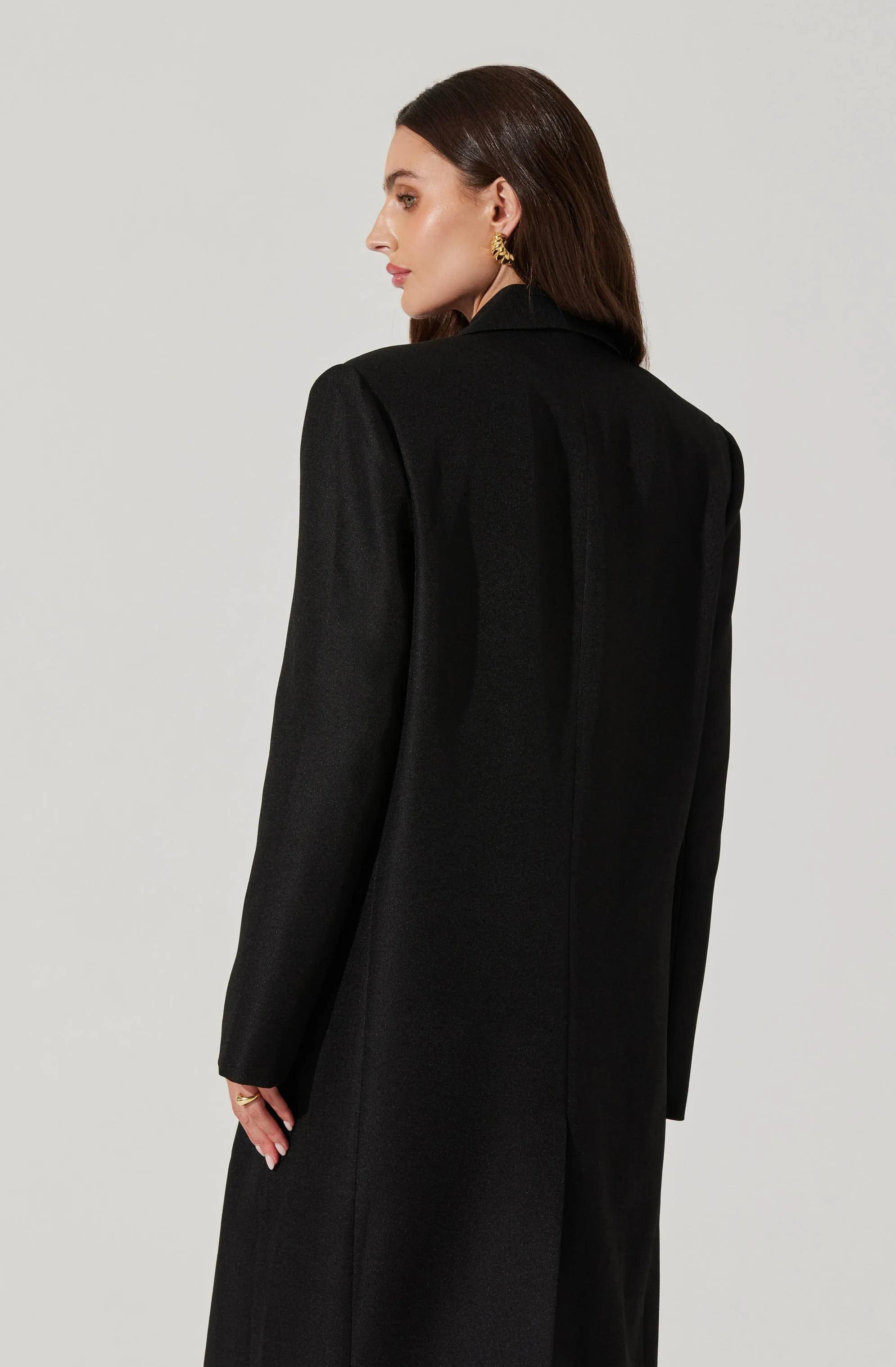 Brylee Longline Single Breasted Coat