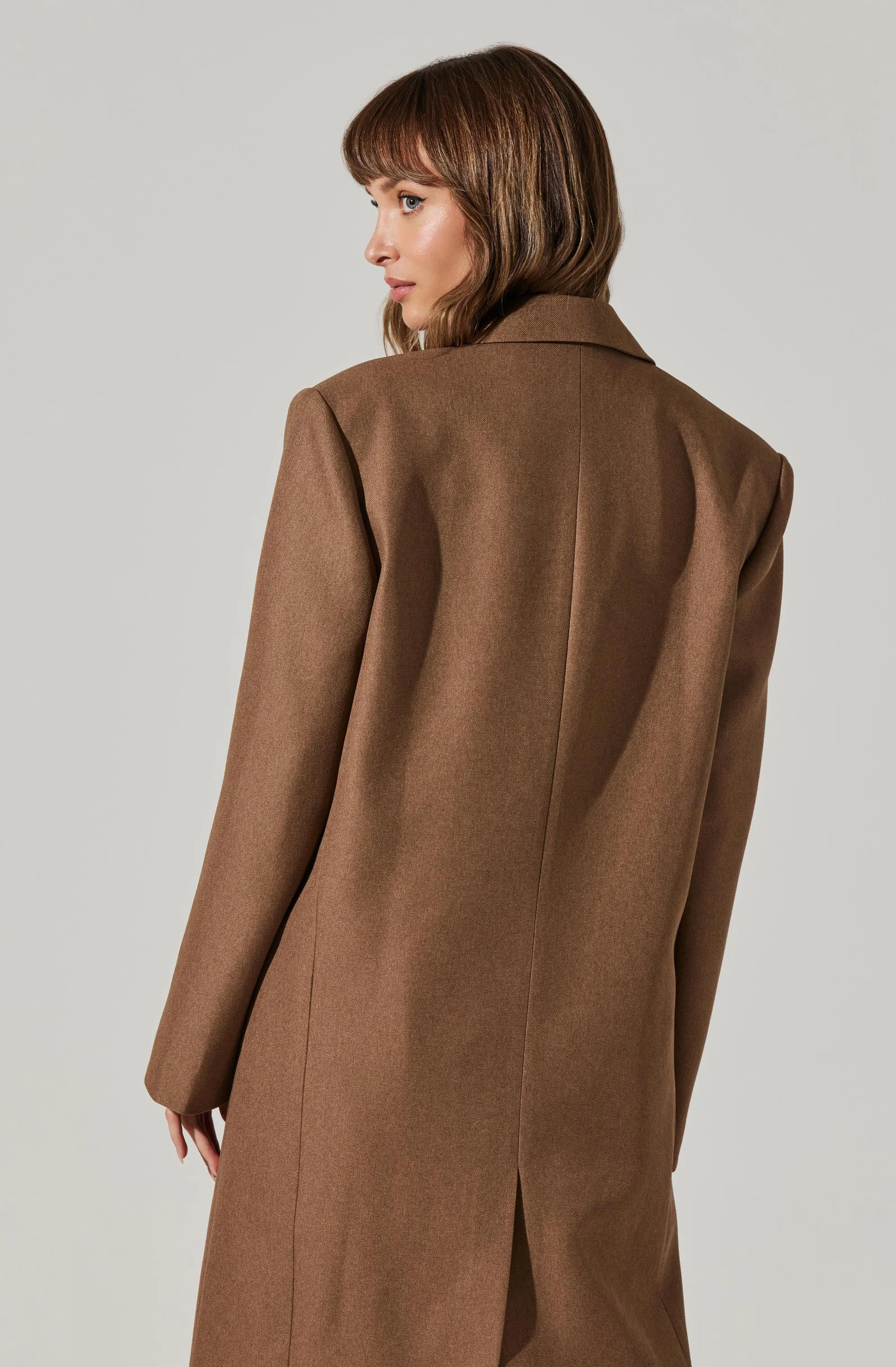 Brylee Longline Single Breasted Coat