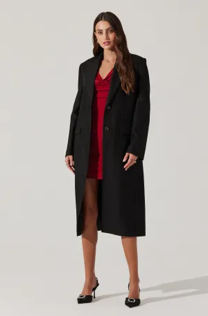 Brylee Longline Single Breasted Coat