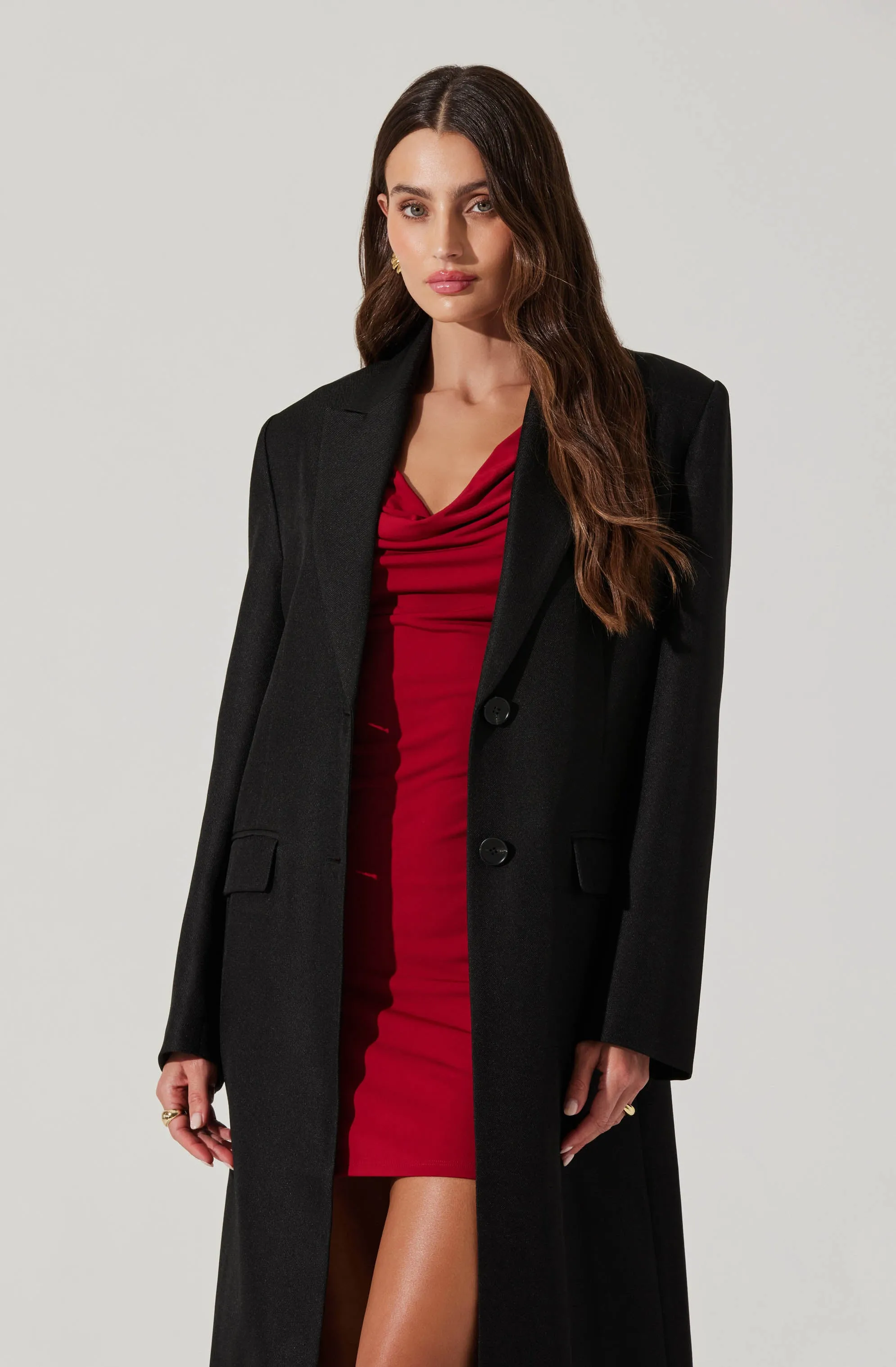 Brylee Longline Single Breasted Coat