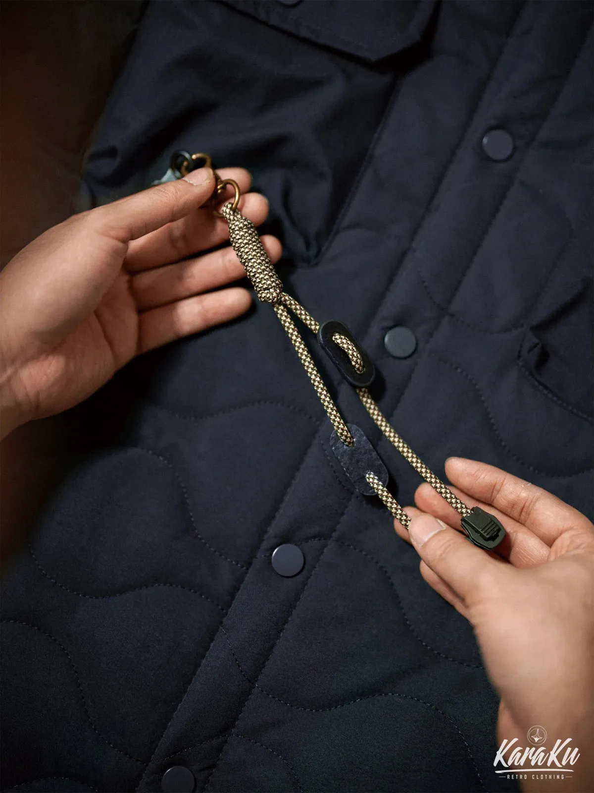 Carabiner Accent Mountain Quilted Work Jacket