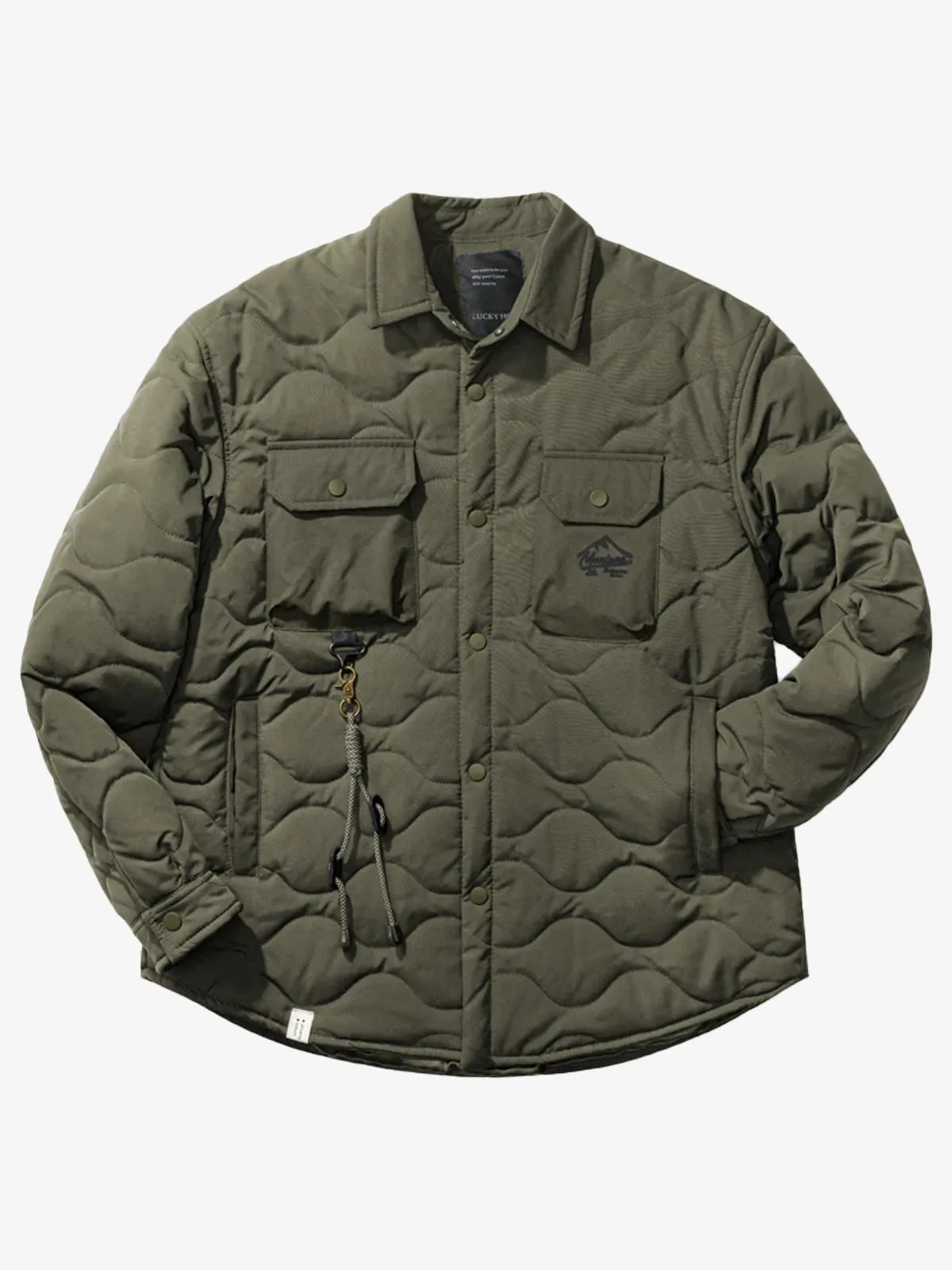 Carabiner Accent Mountain Quilted Work Jacket