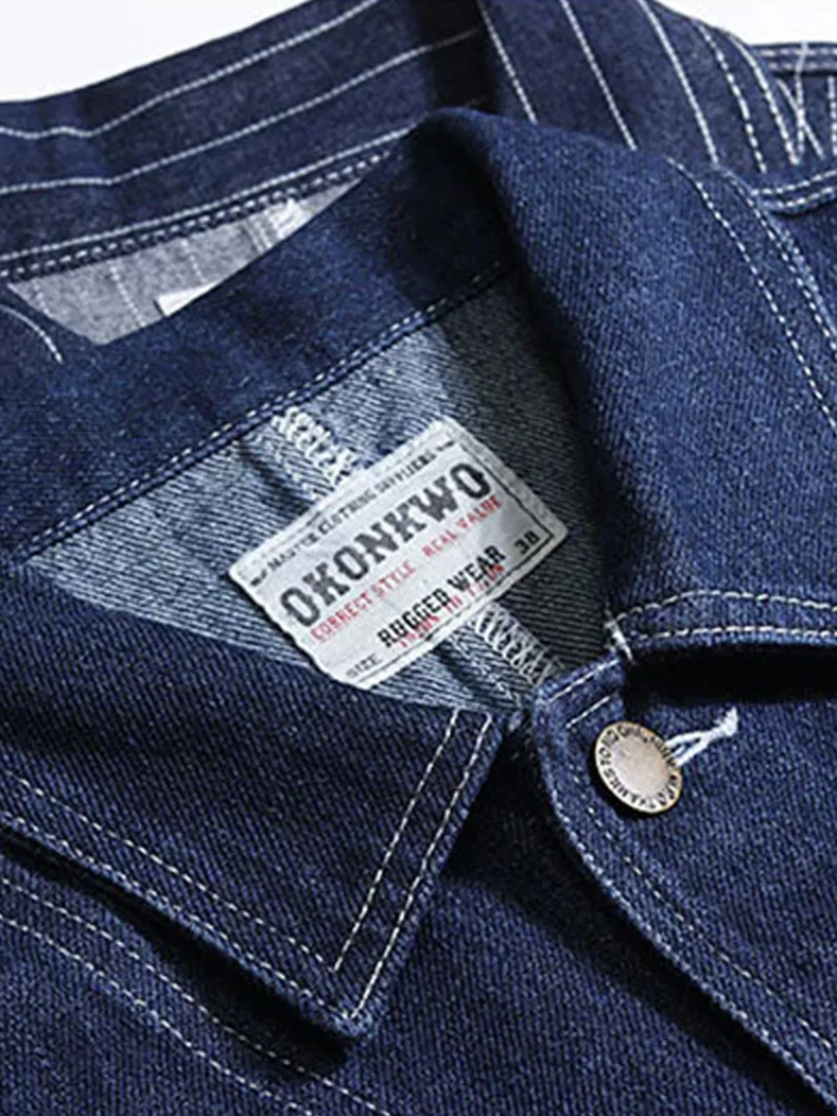 Casual American Style Wabash Denim Work Jacket