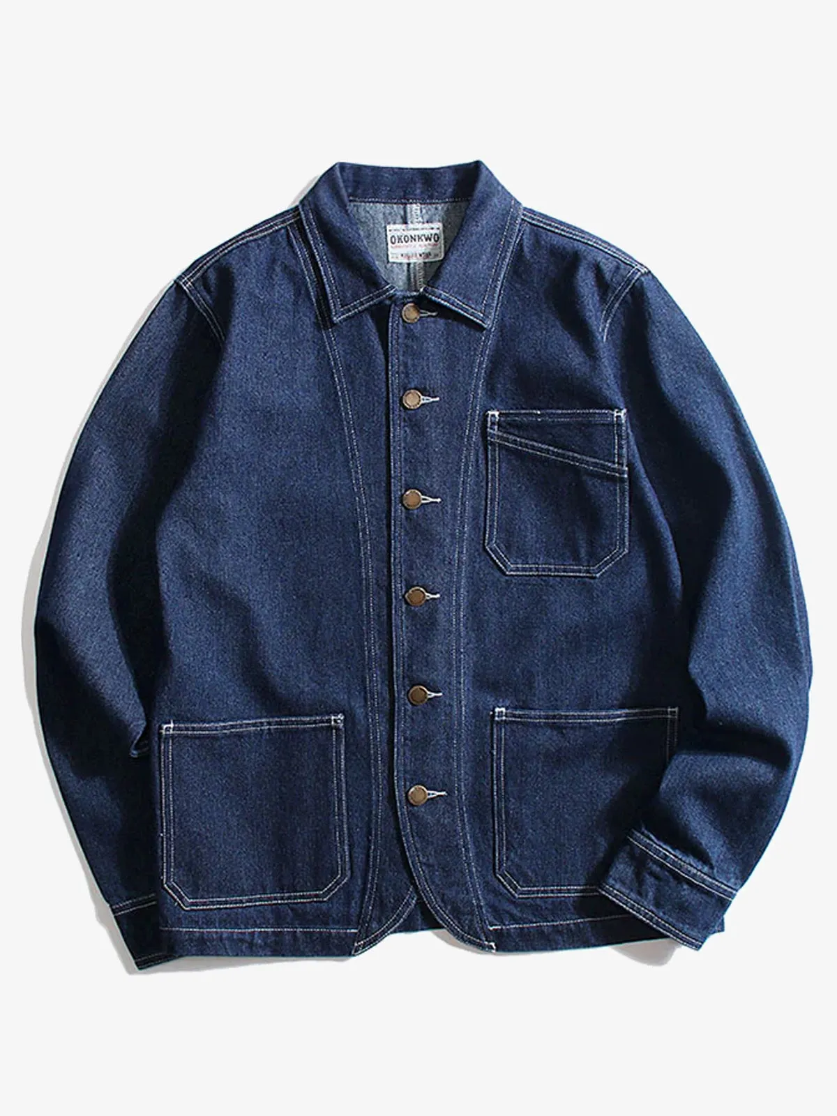 Casual American Style Wabash Denim Work Jacket