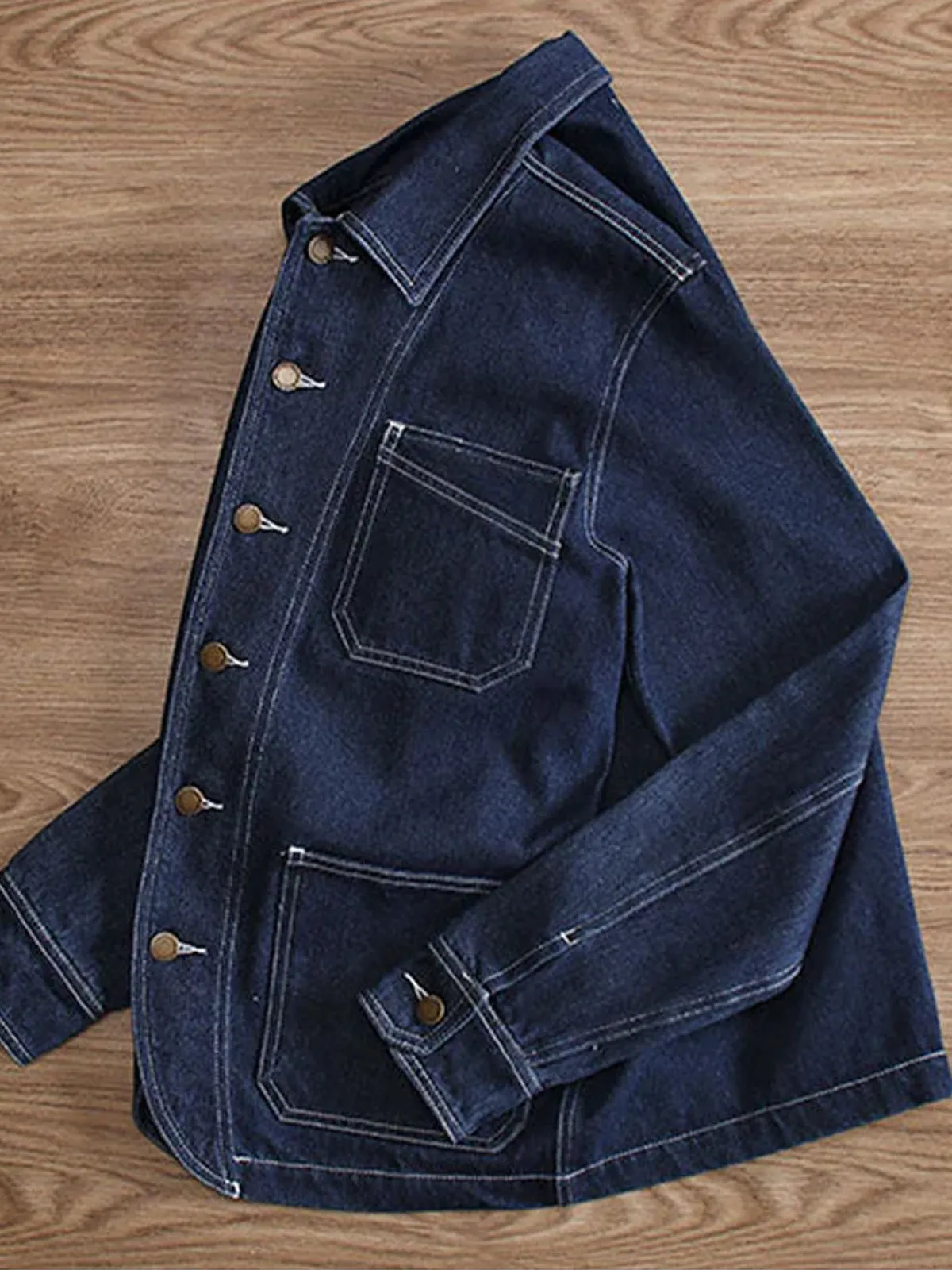 Casual American Style Wabash Denim Work Jacket