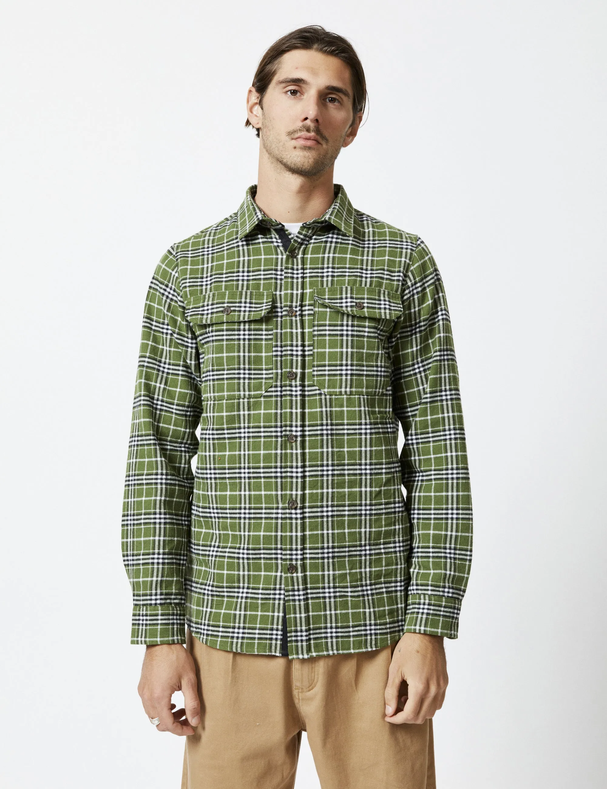 Classic Flannel - Olive