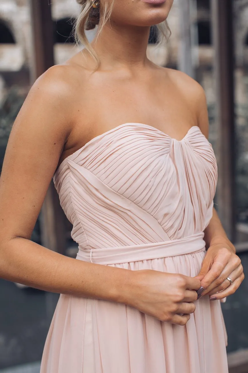 Dahlia Multi-Way Maxi Dress - Soft Peach