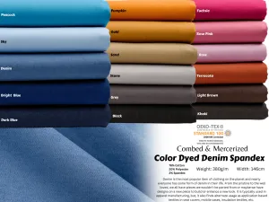 Dyed Color Denim Fabric