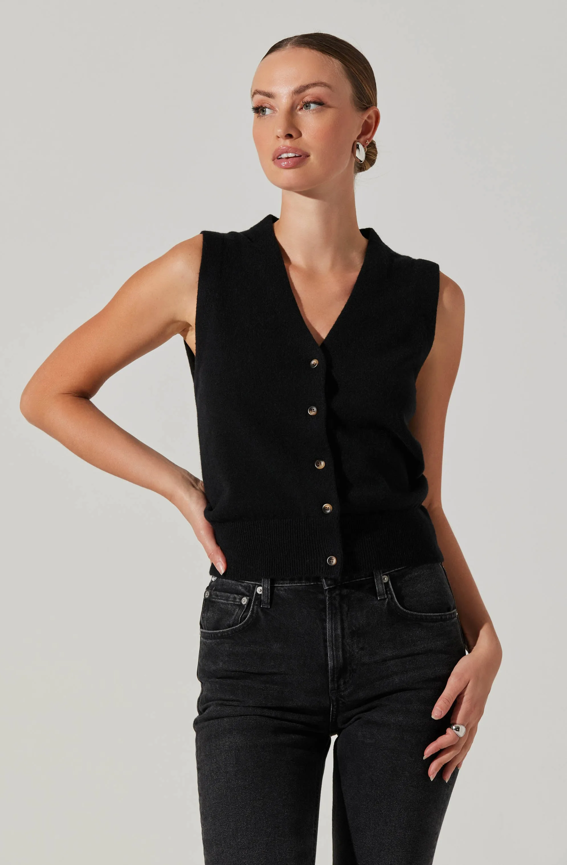 Eira Button-Up Sweater Vest