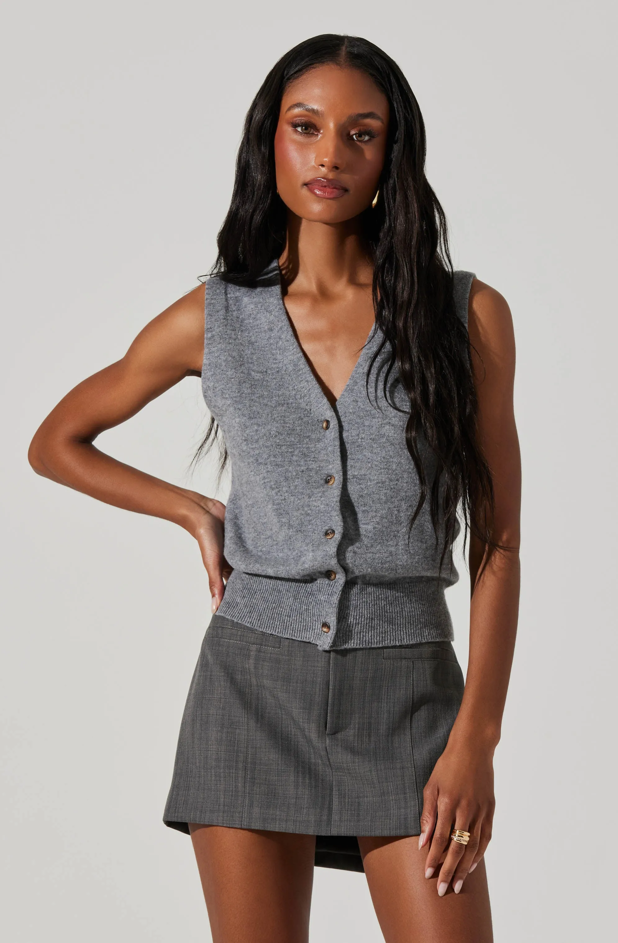 Eira Button-Up Sweater Vest