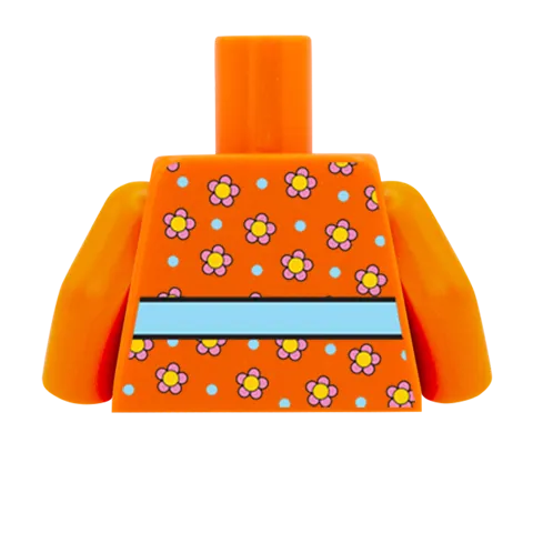 Flowery Top - Custom Design Minifigure Torso