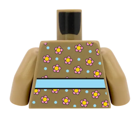 Flowery Top - Custom Design Minifigure Torso