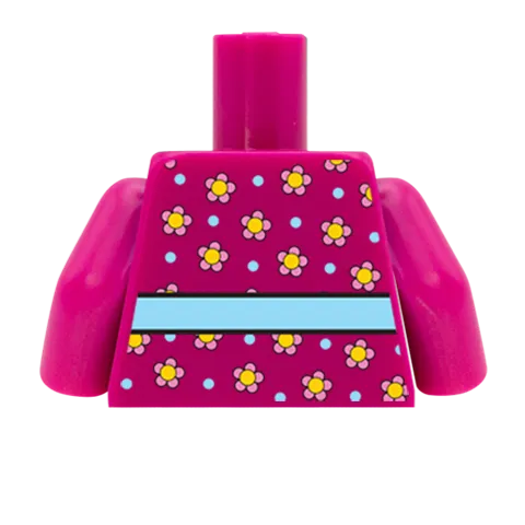 Flowery Top - Custom Design Minifigure Torso