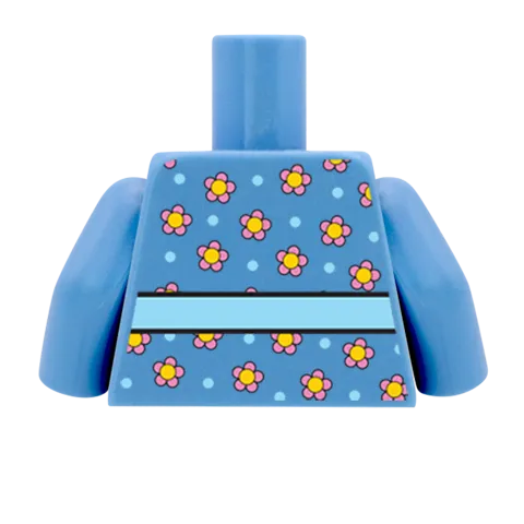 Flowery Top - Custom Design Minifigure Torso