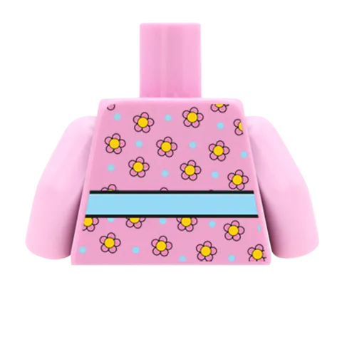 Flowery Top - Custom Design Minifigure Torso