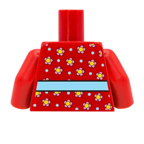 Flowery Top - Custom Design Minifigure Torso