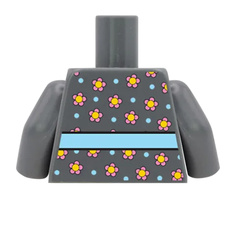 Flowery Top - Custom Design Minifigure Torso