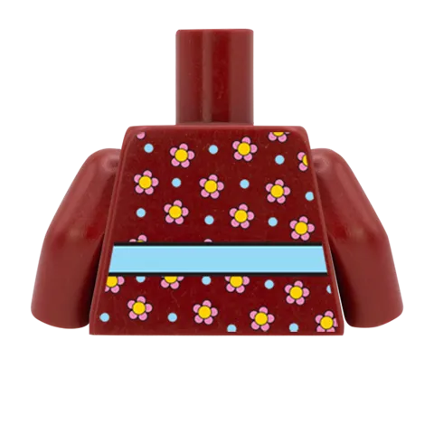 Flowery Top - Custom Design Minifigure Torso