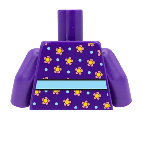 Flowery Top - Custom Design Minifigure Torso