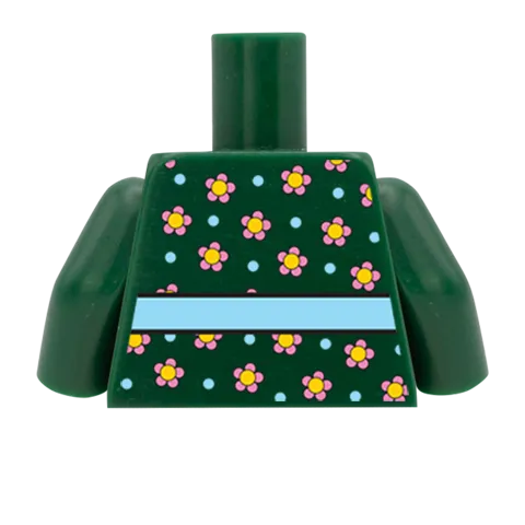 Flowery Top - Custom Design Minifigure Torso