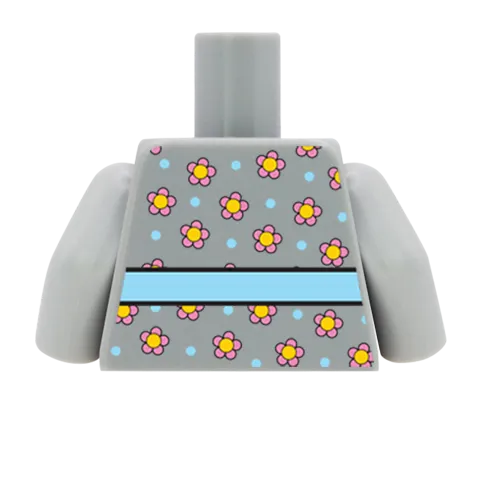 Flowery Top - Custom Design Minifigure Torso