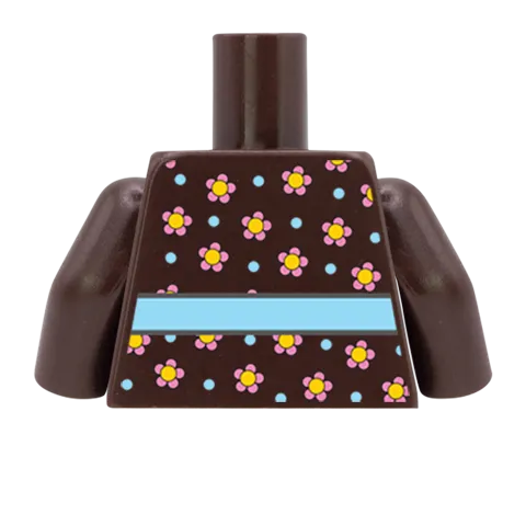 Flowery Top - Custom Design Minifigure Torso