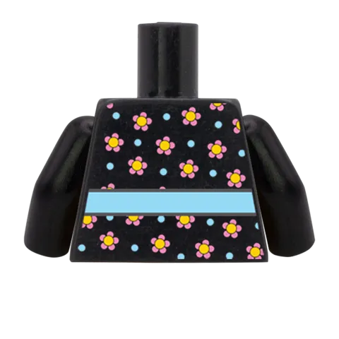 Flowery Top - Custom Design Minifigure Torso