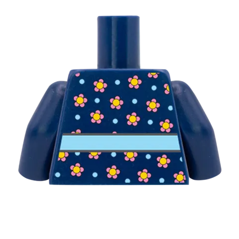 Flowery Top - Custom Design Minifigure Torso