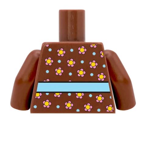 Flowery Top - Custom Design Minifigure Torso