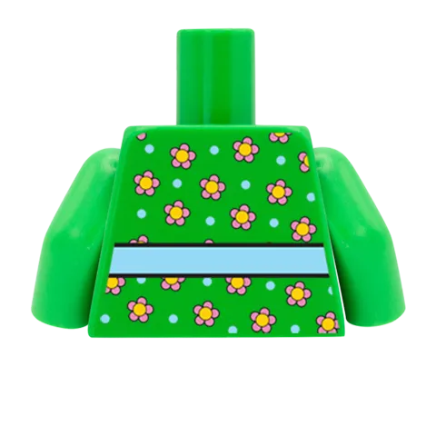 Flowery Top - Custom Design Minifigure Torso