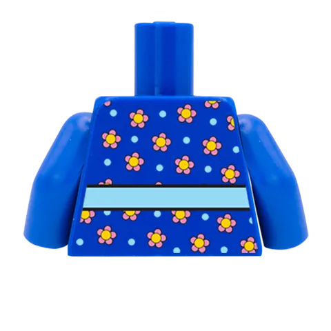 Flowery Top - Custom Design Minifigure Torso