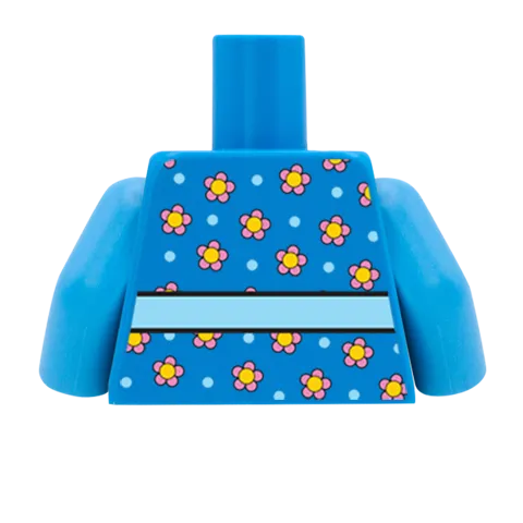 Flowery Top - Custom Design Minifigure Torso