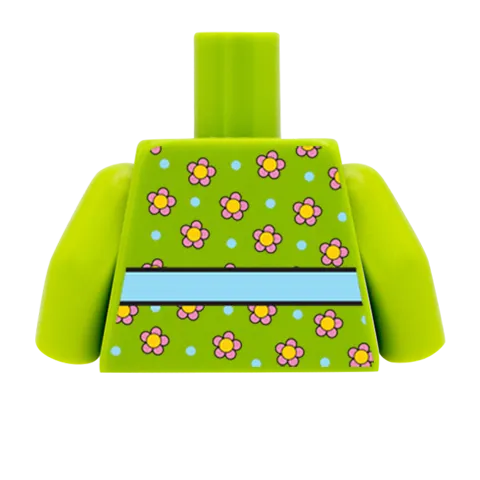 Flowery Top - Custom Design Minifigure Torso