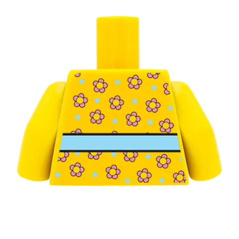 Flowery Top - Custom Design Minifigure Torso