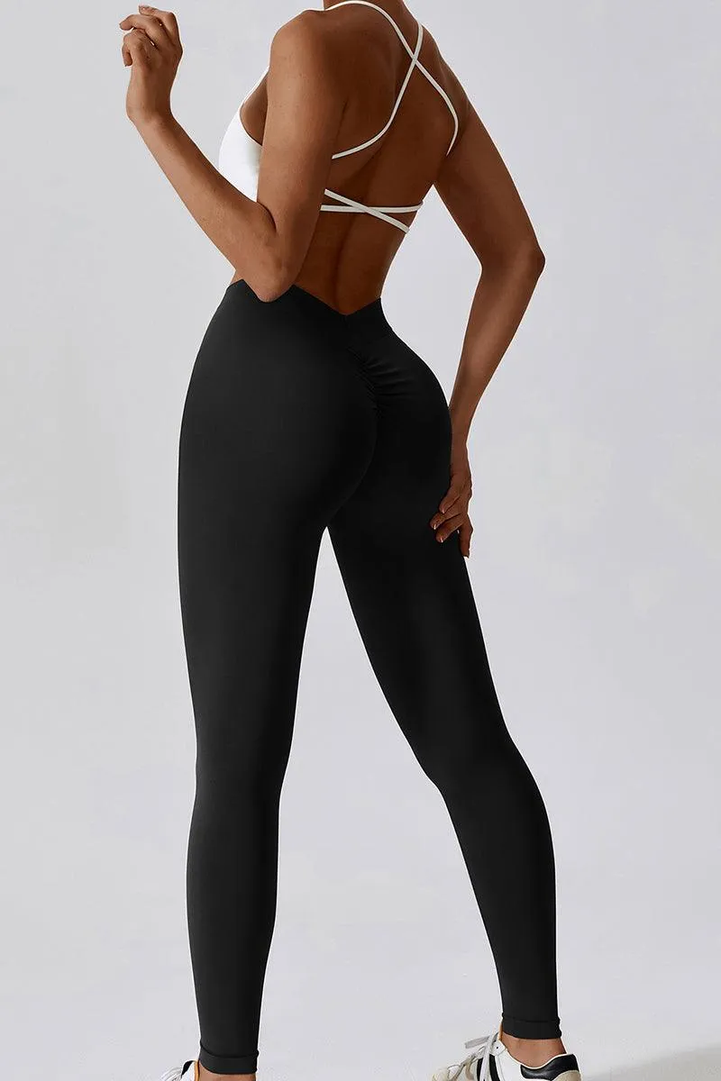 GFIT® V Back Workout Leggings High Waist Yoga Pants