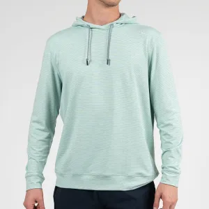 Hesi Performance Hoodie | The Tight Line Heather Stripe - Sea Green/White