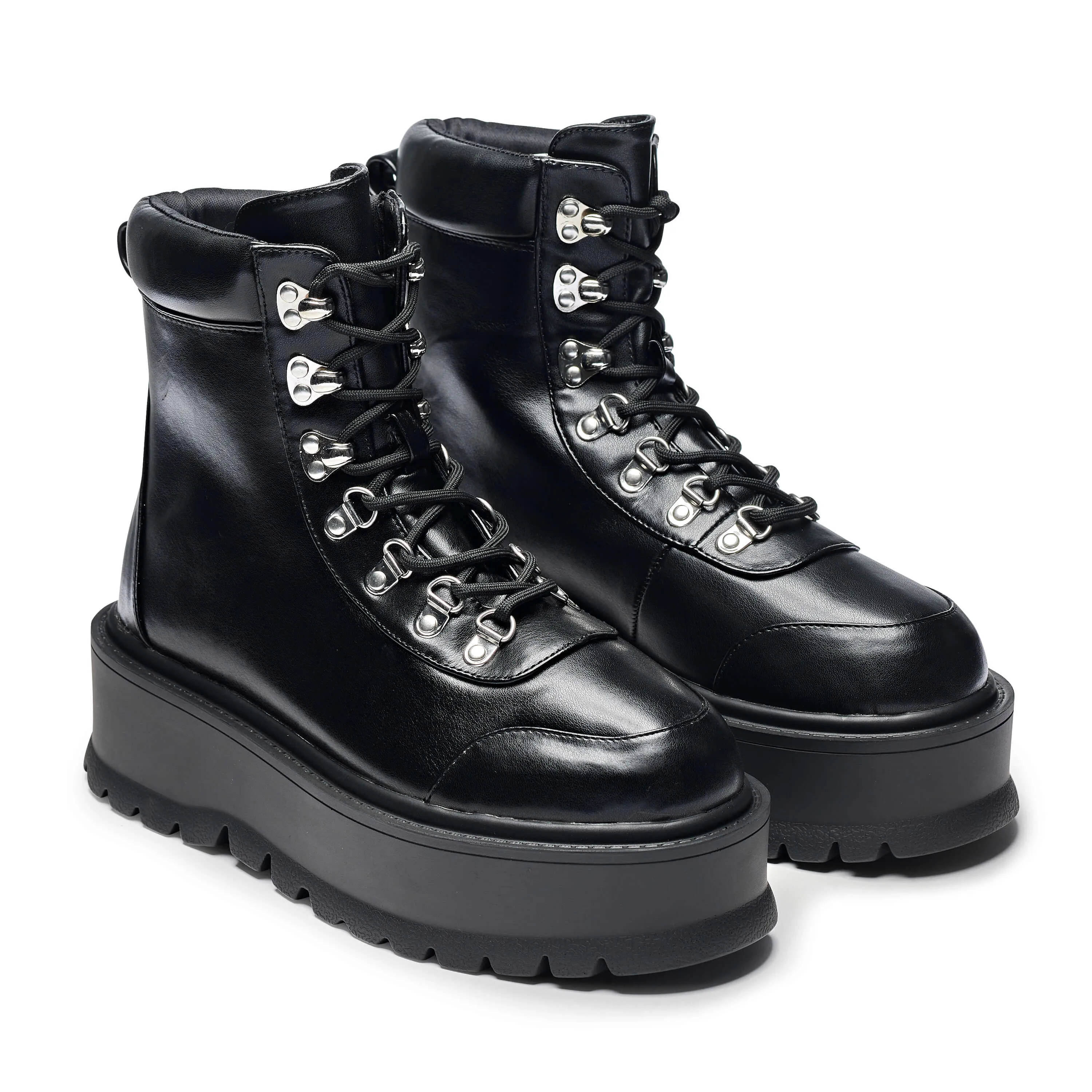 HYDRA All Black Matrix Platform Boots