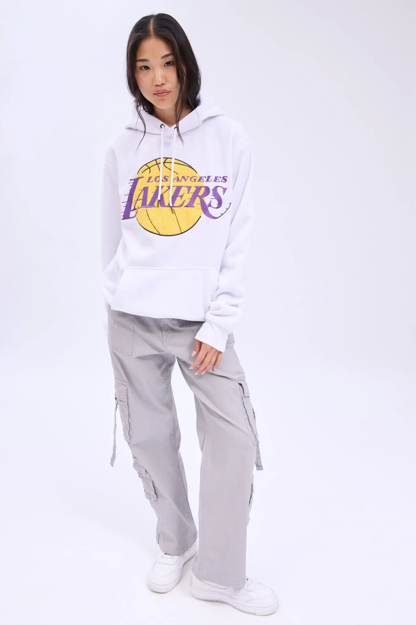 Los Angeles Lakers Graphic Chenille Applique Pullover Hoodie