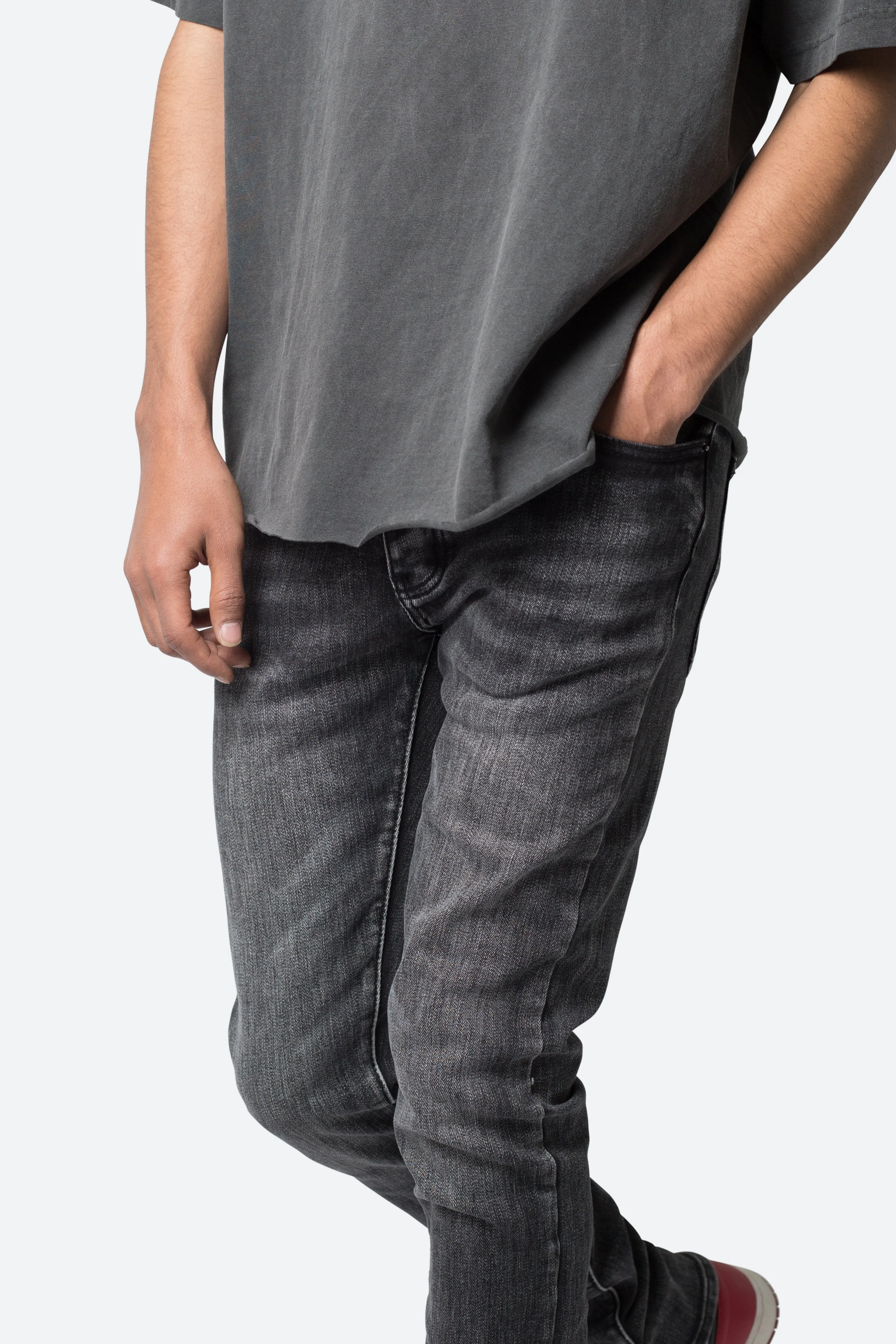 M588 Snap Slim Denim - Washed Black