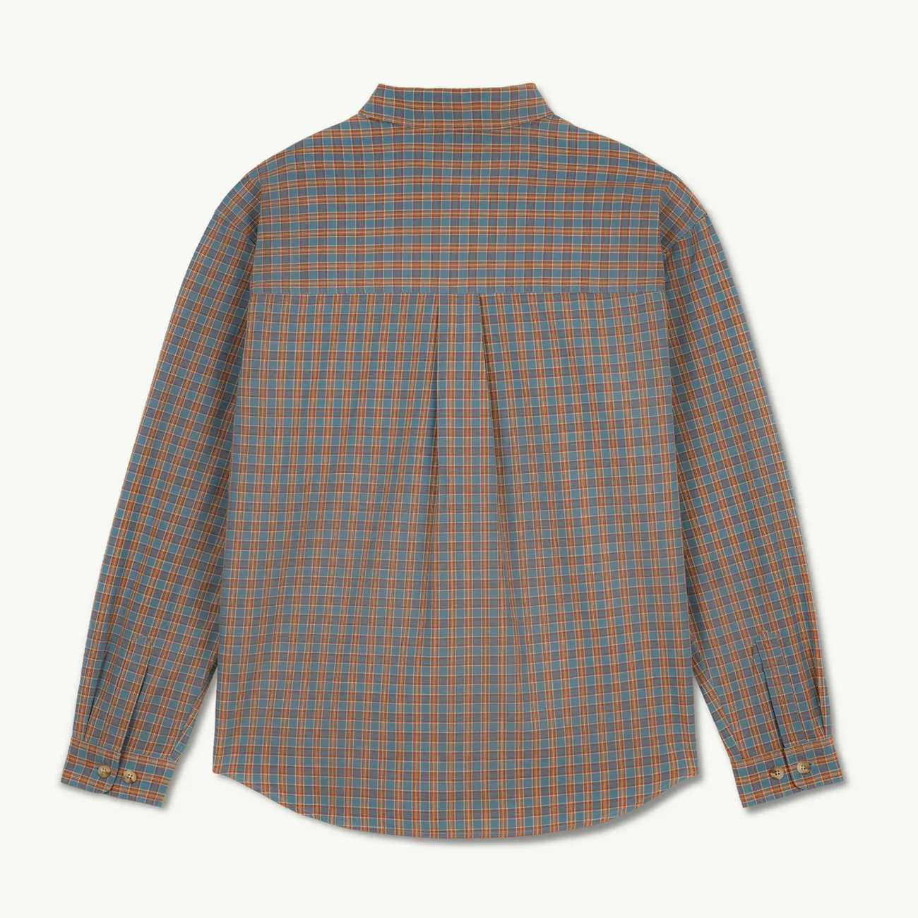 Mitchell LS Shirt - Blue/Rust