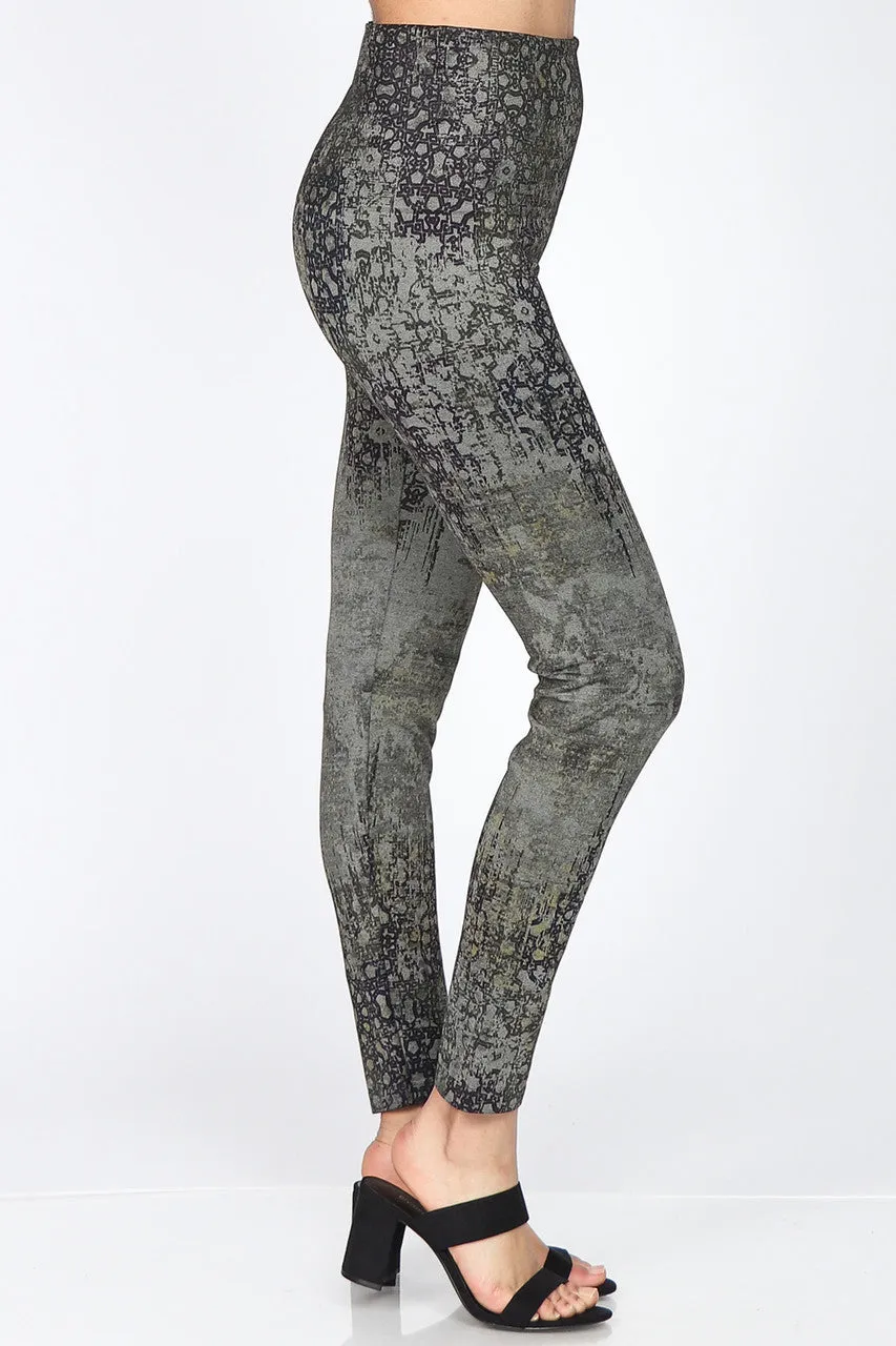 MRENA- Distressed Pinwheel Wallpaper Leggings